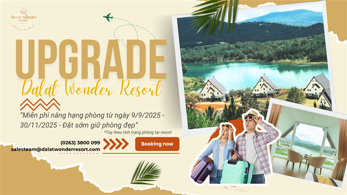 🌿 Nâng hạng View Hồ miễn phí – Trải nghiệm Đà Lạt thơ mộng từ cửa sổ phòng