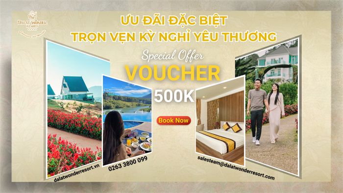 ƯU ĐÃI ĐẶC BIỆT – TRỌN VẸN KỲ NGHỈ YÊU THƯƠNG TẠI DALAT WONDER RESORT 🌿